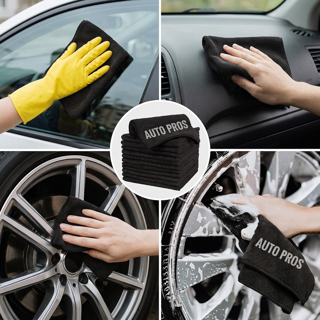 Streak-Free Microfiber Cleaning Cloths